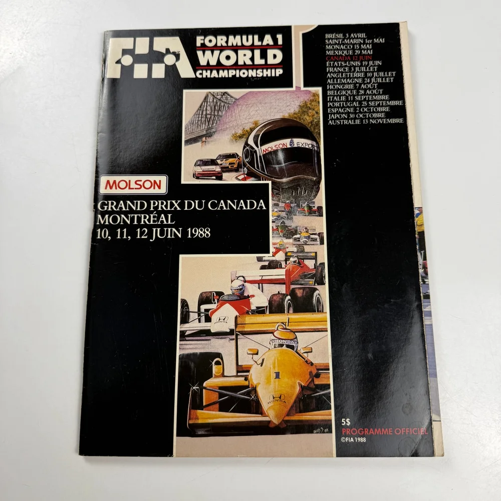 Canada Montreal Formula 1 Grand Prix Racing Programs 1988 1996 1997 1999 2000 - Picture 5 of 7